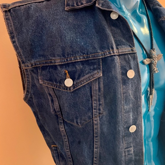 Punk, Metal Denim Studded Jacket - Picture 4 of 6